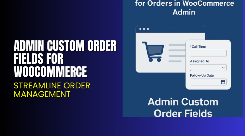 Admin Custom Order Fields for WooCommerce – Streamline Order Management