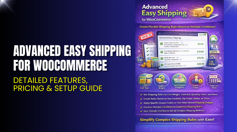 Advanced Easy Shipping for WooCommerce – Detailed Features, Pricing & Setup Guide