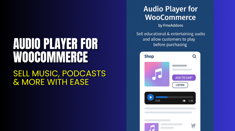 Audio Player for WooCommerce – Sell Music, Podcasts & More with Ease