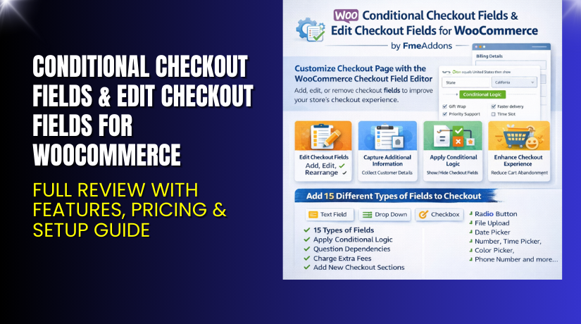 Conditional Checkout Fields & Edit Checkout Fields for WooCommerce – Full Review with Features, Pricing & Setup Guide