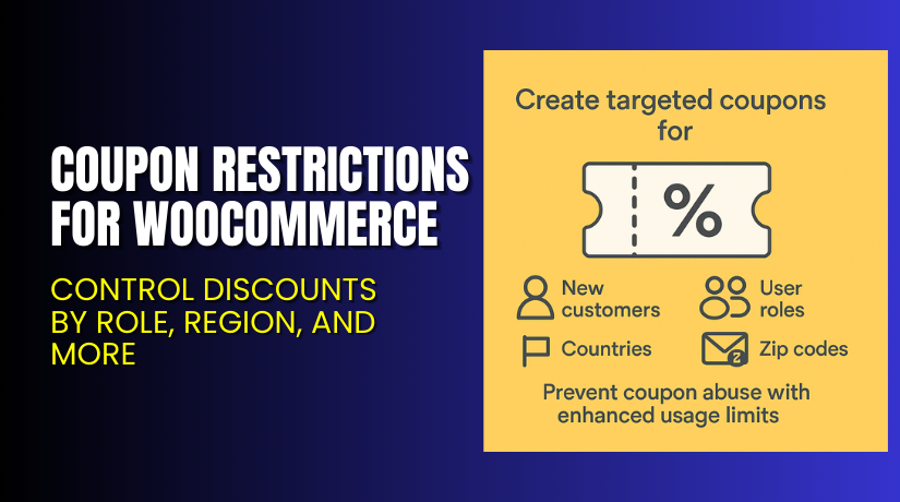 Coupon Restrictions for WooCommerce – Control Discounts by Role, Region, and More