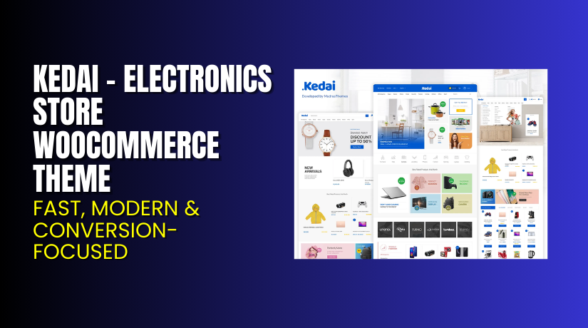 Kedai – Electronics Store WooCommerce Theme – Fast, Modern & Conversion-Focused