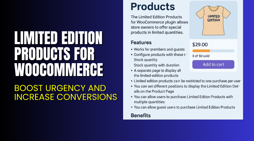 Limited Edition Products for WooCommerce – Boost Urgency and Increase Conversions