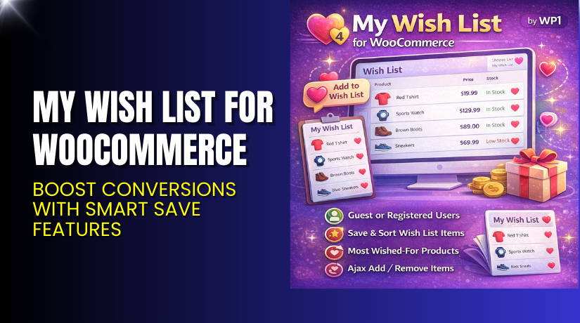 My Wish List for WooCommerce – Boost Conversions with Smart Save Features