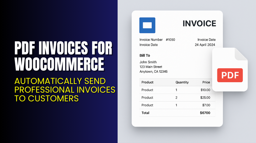 PDF Invoices for WooCommerce – Automatically Send Professional Invoices to Customers