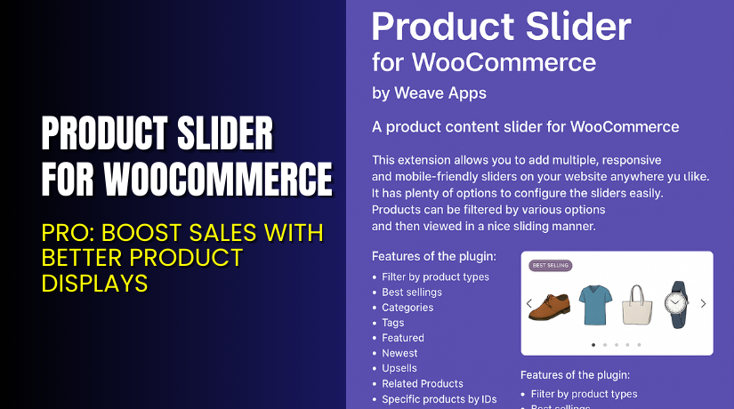 Product Slider for WooCommerce – Pro: Boost Sales with Better Product Displays