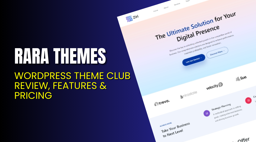 Rara Themes – WordPress Theme Club Review, Features & Pricing