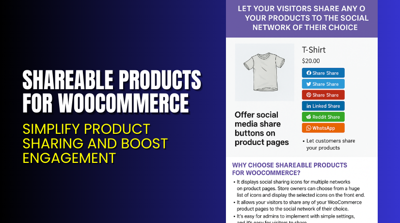 Shareable Products for WooCommerce – Simplify Product Sharing and Boost Engagement