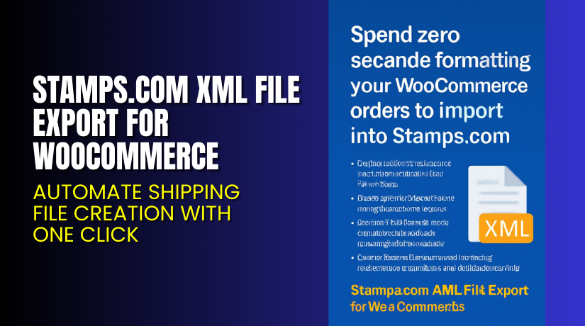 Stamps.com XML File Export for WooCommerce – Automate Shipping File Creation with One Click
