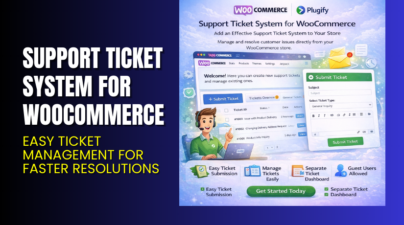 Support Ticket System for WooCommerce – Easy Ticket Management for Faster Resolutions