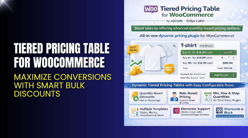 Tiered Pricing Table for WooCommerce – Maximize Conversions with Smart Bulk Discounts