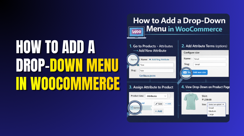 How to Add a Drop-Down Menu in WooCommerce Step by Step?