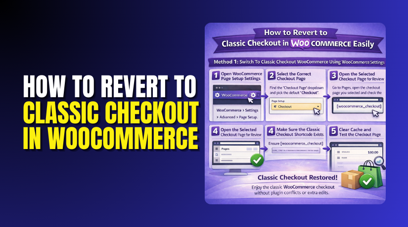 How to Revert to Classic Checkout in WooCommerce (Step-by-Step Guide)