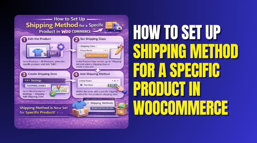 How to Set Up Shipping Method for a Specific Product in WooCommerce (Step-by-Step)