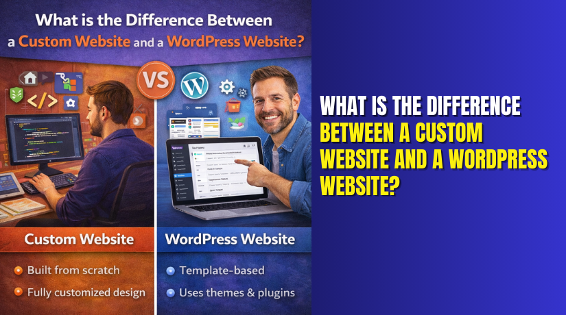 What is the difference between a custom website and a WordPress website?