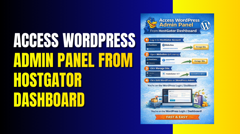 Access WordPress Admin Panel From HostGator Dashboard
