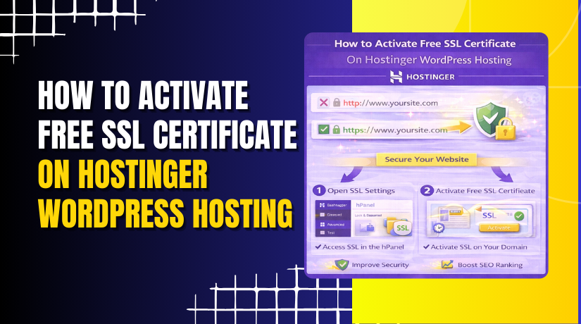 How to Activate Free SSL Certificate On Hostinger WordPress Hosting