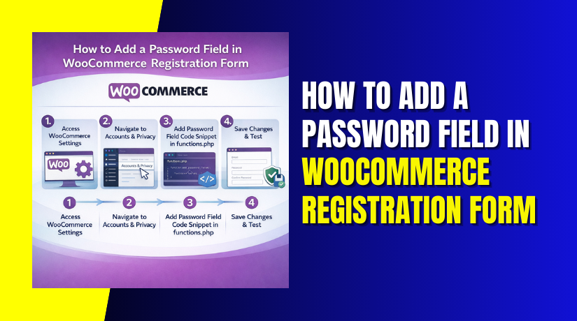 How to Add a Password Field in WooCommerce Registration Form (Step-by-Step Guide)