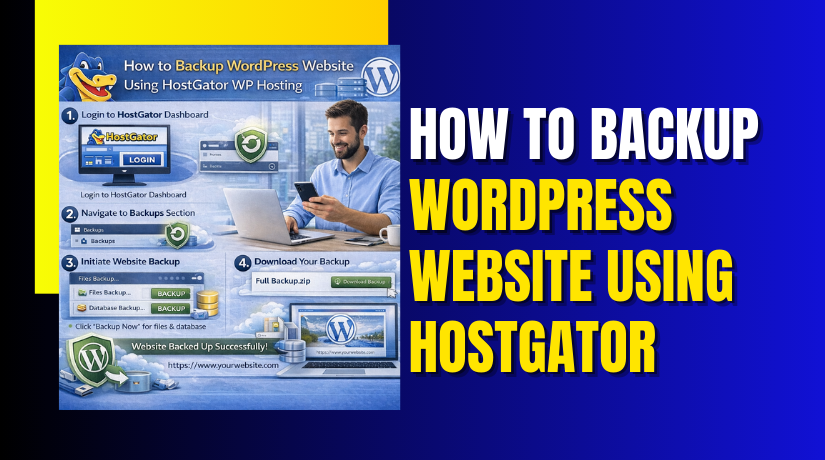 How to Backup WordPress Website Using HostGator WP Hosting