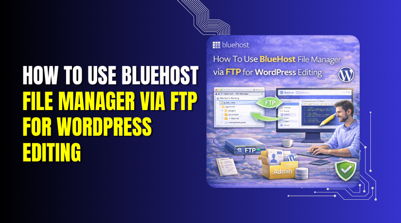 How To Use BlueHost File Manager via FTP for WordPress Editing