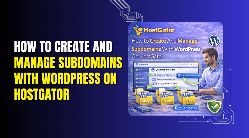 How to Create And Manage Subdomains With WordPress On HostGator