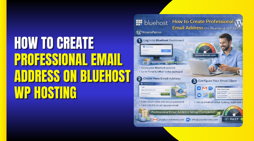 How to Create Professional Email Address On Bluehost WP Hosting