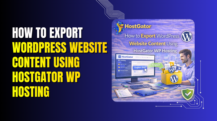 How to Export WordPress Website Content Using HostGator WP Hosting