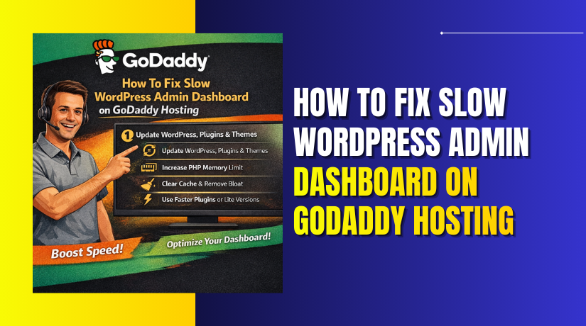 How To Fix Slow WordPress Admin Dashboard On GoDaddy Hosting
