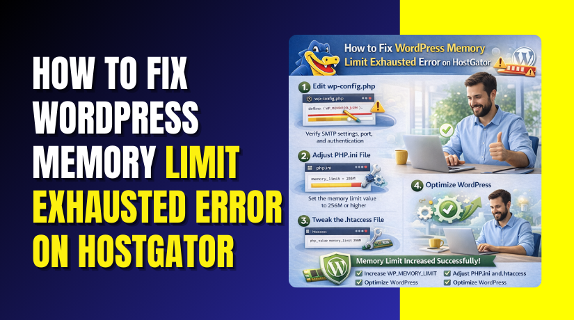 How to Fix WordPress Memory Limit Exhausted Error on HostGator