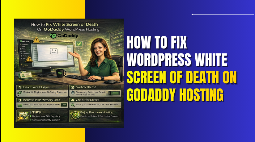 How To Fix WordPress White Screen Of Death On GoDaddy Hosting