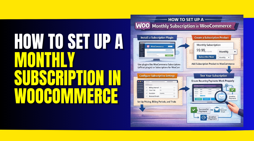 How to Set Up a Monthly Subscription in WooCommerce (Step-by-Step Guide)