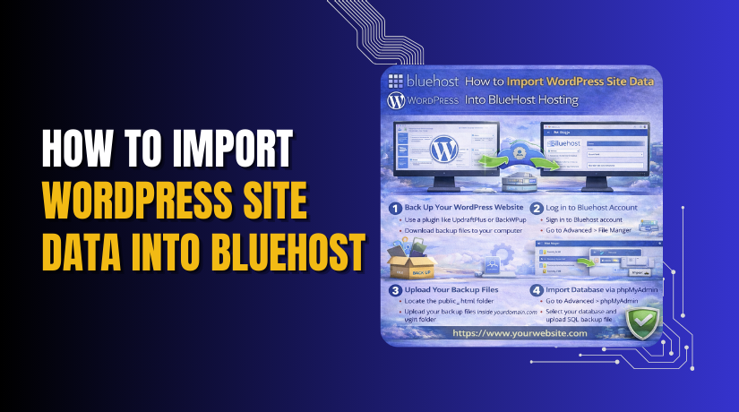 How to Import WordPress Site Data Into Bluehost Hosting
