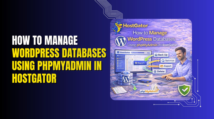How to Manage WordPress Databases Using phpMyAdmin in HostGator