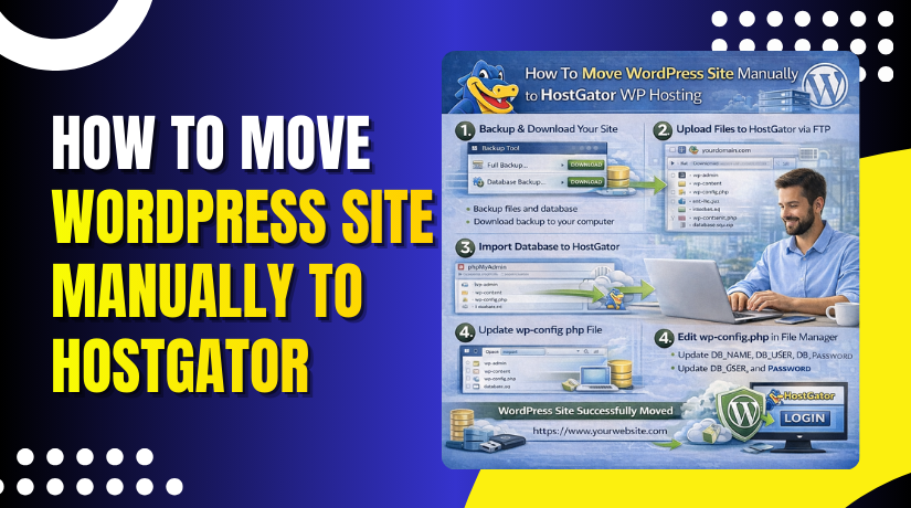 How To Move WordPress Site Manually to HostGator WP Hosting