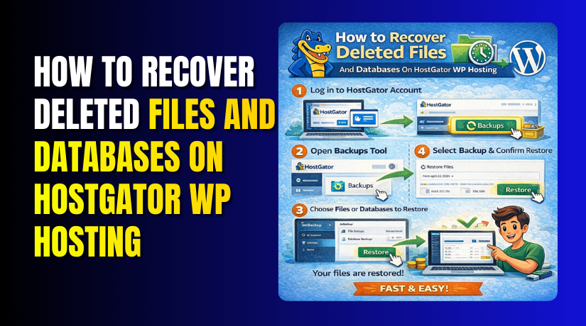 How to Recover Deleted Files And Databases On HostGator WP Hosting
