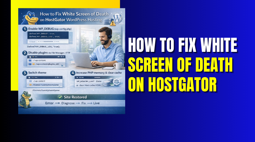 How to Fix White Screen of Death on HostGator WordPress Hosting