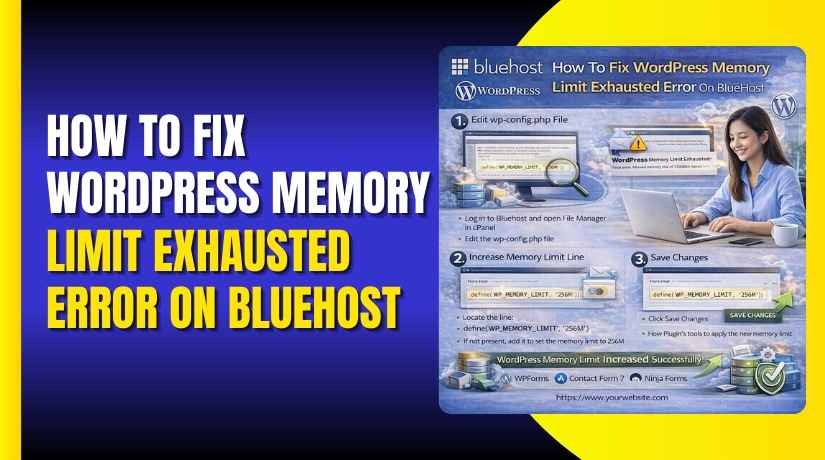How To Fix WordPress Memory Limit Exhausted Error On BlueHost