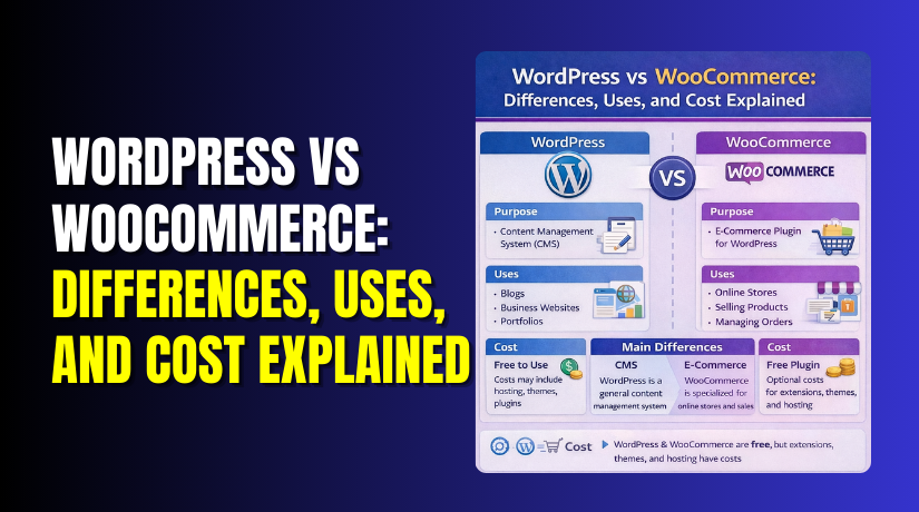 WordPress vs WooCommerce: Differences, Uses, and Cost Explained