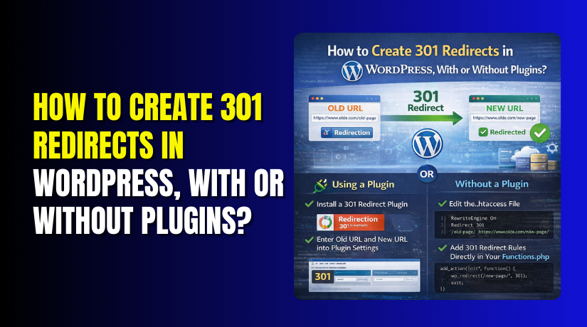How to Create 301 Redirects in WordPress, With or Without Plugins? Complete Guide