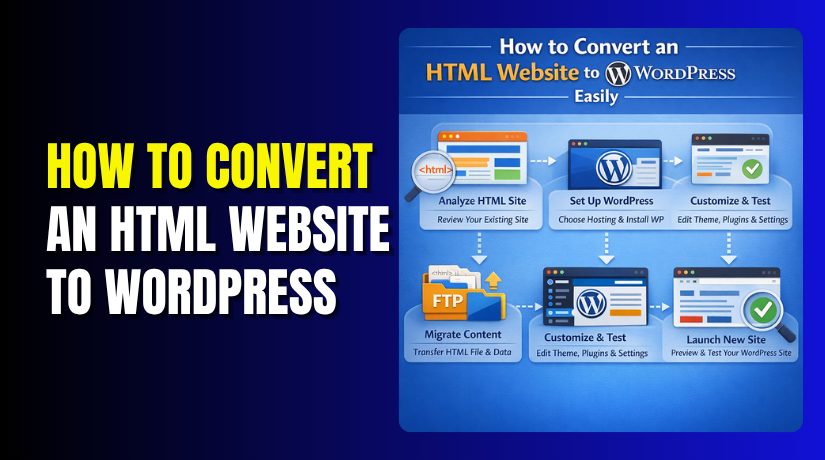 How to Convert an HTML Website to WordPress (Static to Dynamic Guide)