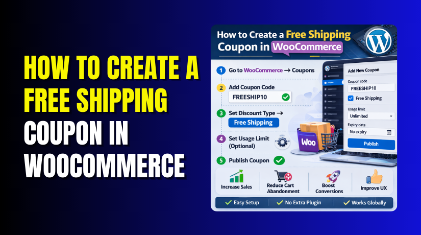 How to Create a Free Shipping Coupon in WooCommerce
