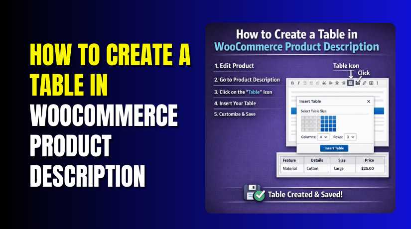 How to Create a Table in WooCommerce Product Description: Step-by-Step Guide