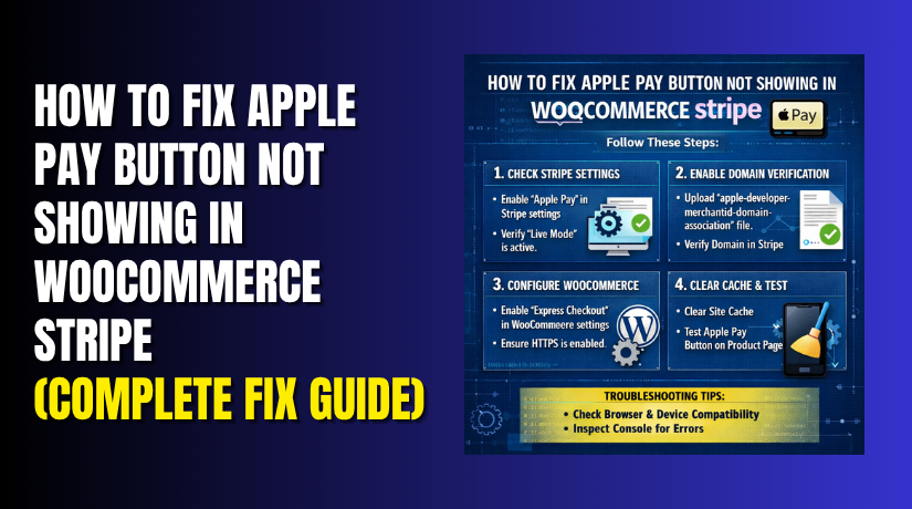 How to Fix Apple Pay Button Not Showing in WooCommerce Stripe (Complete Fix Guide)