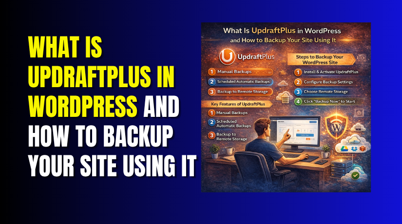 What Is UpdraftPlus in WordPress and How to Backup Your Site Using It