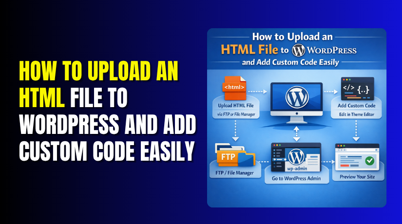How to Upload an HTML File to WordPress and Add Custom Code Easily