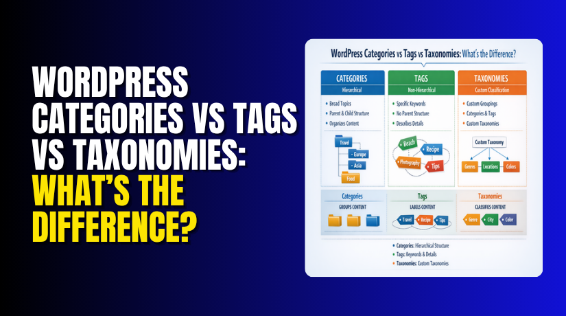 WordPress Categories vs Tags vs Taxonomies: What’s the Difference?