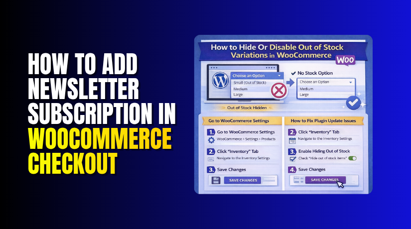 How to Add Newsletter Subscription in WooCommerce Checkout (Complete Guide)