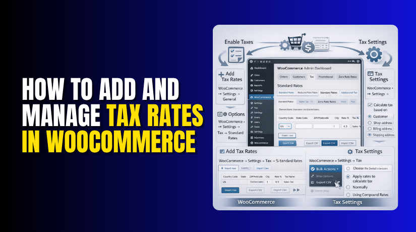 How to Add and Manage Tax Rates in WooCommerce Easily (Step By Step Guide)
