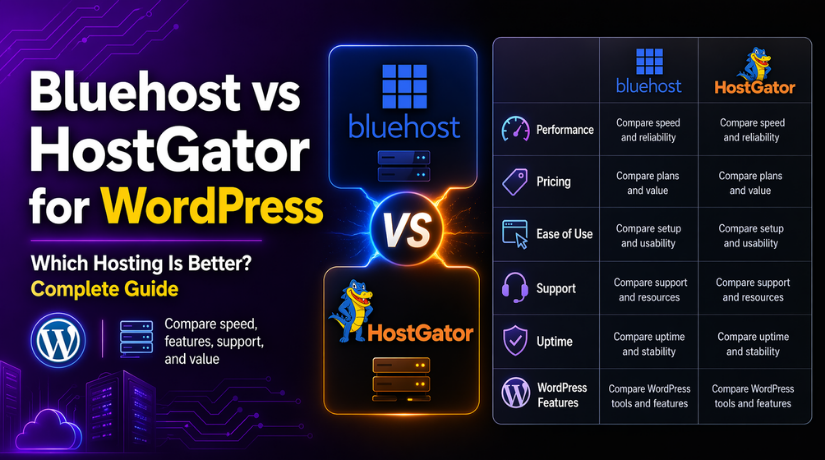 Bluehost vs HostGator for WordPress: Which Hosting Is Better? Complete Guide