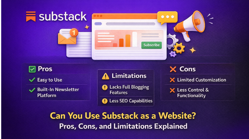Can You Use Substack as a Website? Pros, Cons, and Limitations Explained